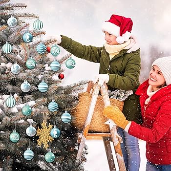 Amazon.co.jp: HyDren 40個 ミニクリスマスツリーオーナメント