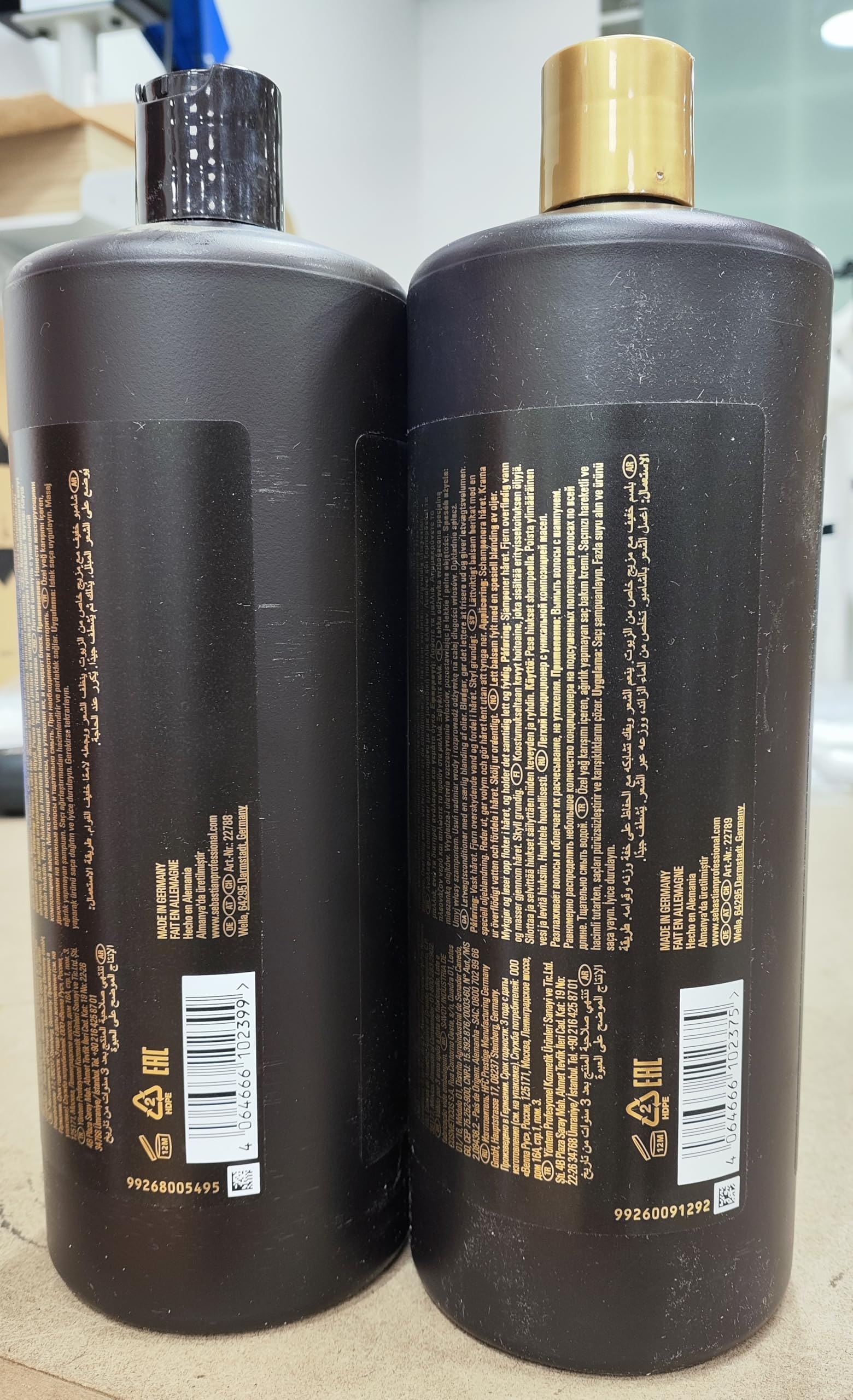 Sebastian Professional Dark Oil Shampoo Leggero 1000ml e Balsamo 1000ml