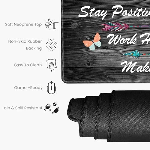 Miniatura 9 de Alfombrilla de mouse para juegos de 48 x 24 pulgadas, XXXL alfombrilla de escritorio extra grande extendida, alfombrilla de escritorio gigante 3XL