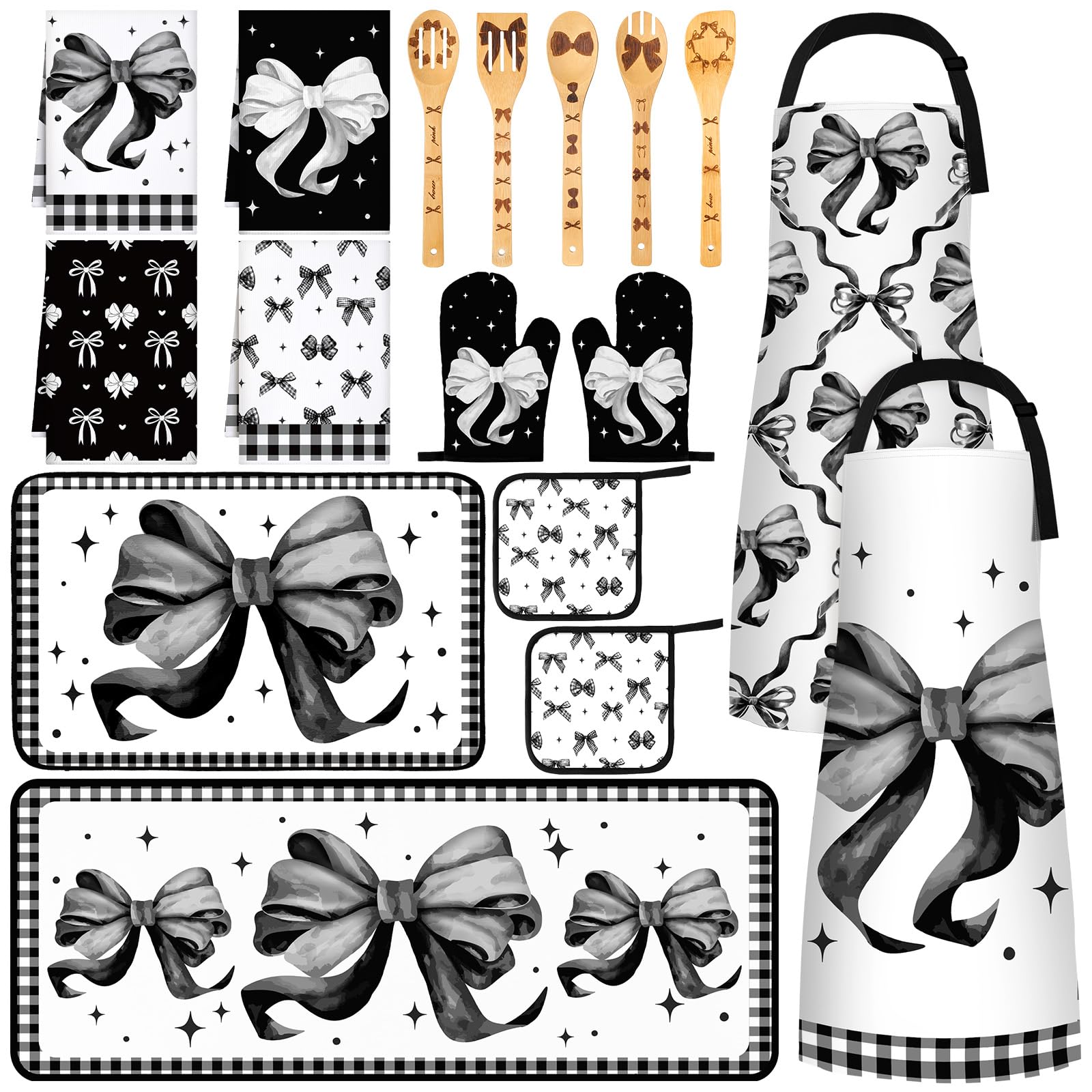 Thanksgiving Kitchen Decor Set - 17 Pcs -28