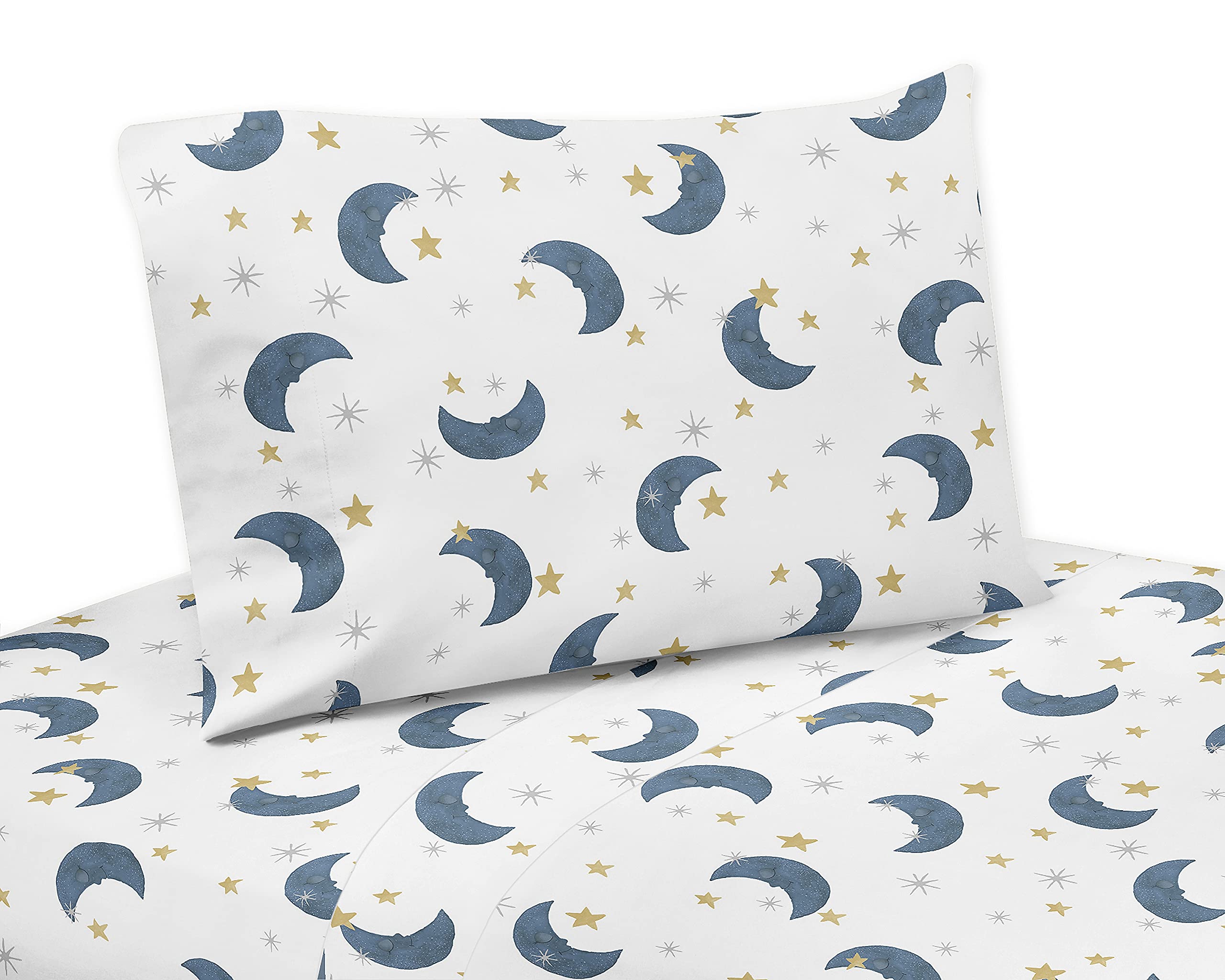 Buy Sweet Jojo Designs Moon and Star Twin Sheet Set 3 Piece Set