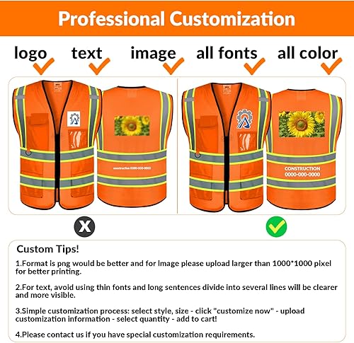 Miniatura 8 de BeautyWill Chaleco de seguridad Logotipo personalizado Chaleco reflectante de alta visibilidad Clase 2 Hi Vis Chaleco de seguridad Ropa de trabajo