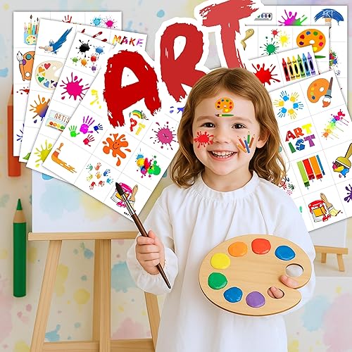 Miniatura 2 de 96 tatuajes temporales precortados para niños, divertidos recuerdos de fiesta, decoraciones de cumpleaños, calcomanías para niñas y niños,