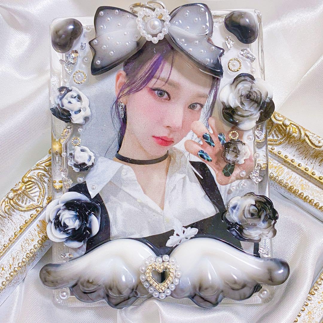 Amazon.co.jp: 硬質ケース デコ トレカケース フォトインキーホルダー 