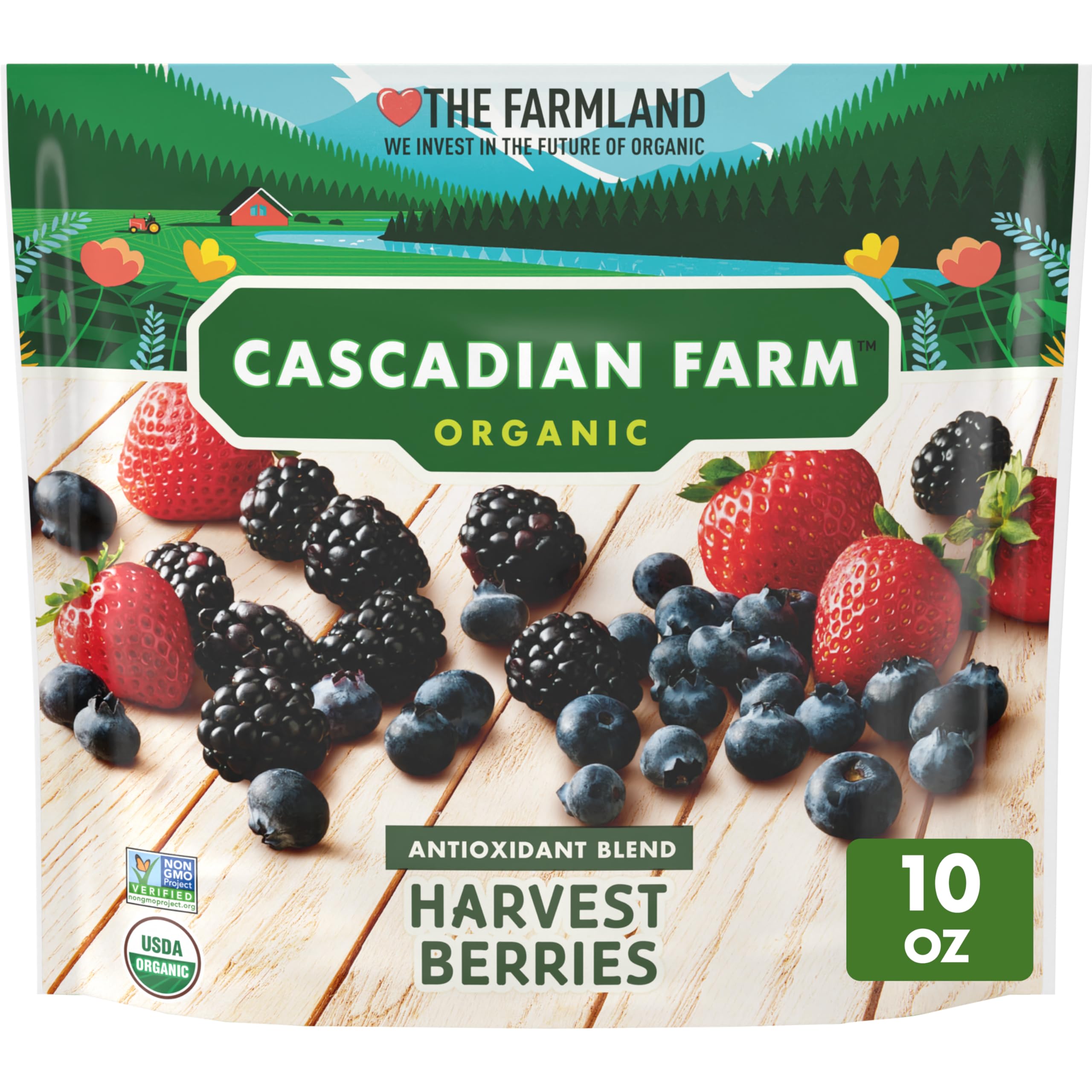 Cascadian Farm Organic Antioxidant Blend Harvest Berries 10 oz Bag (Frozen)