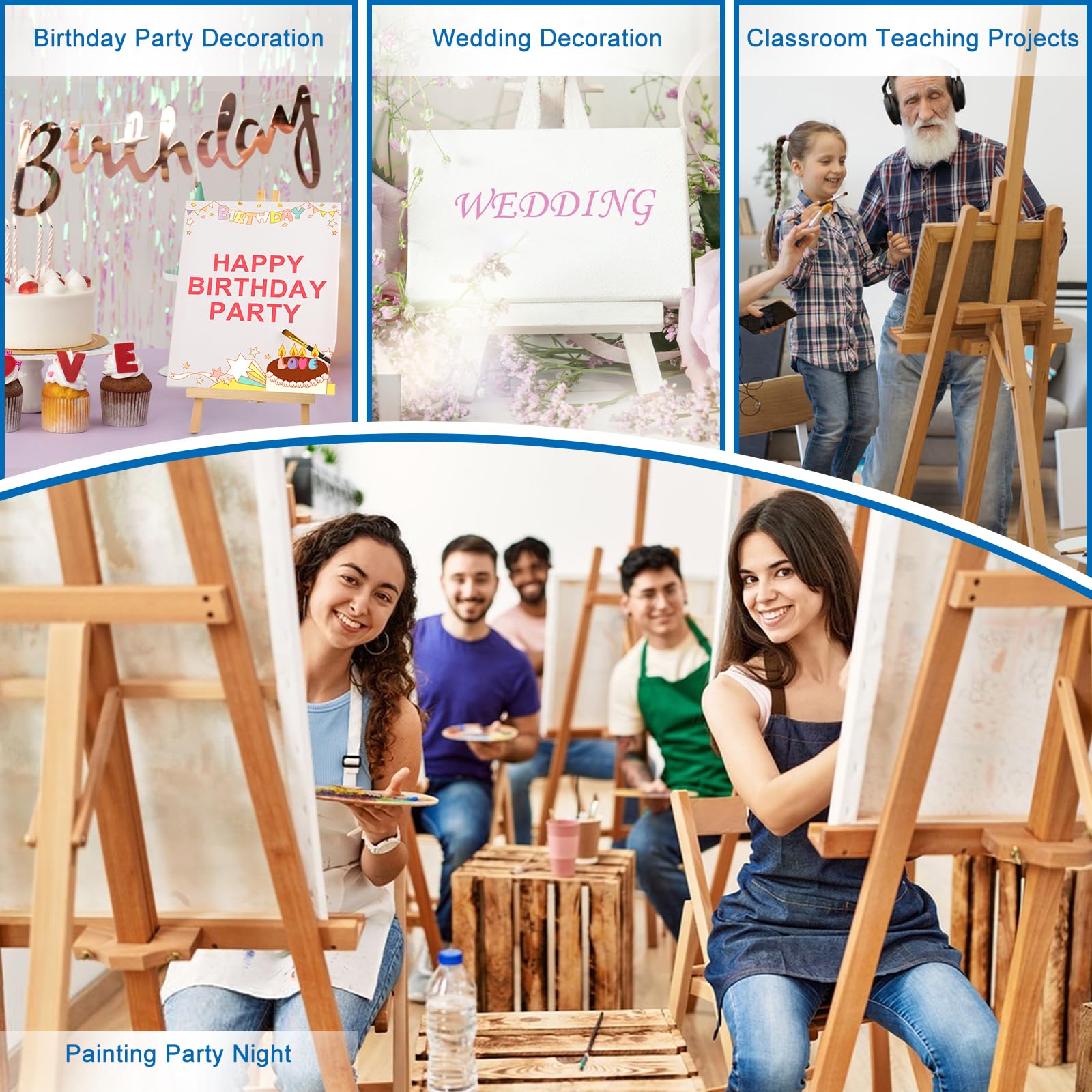 Lot de 8 toiles tendues pour peinture 22,9 x 30,5 cm