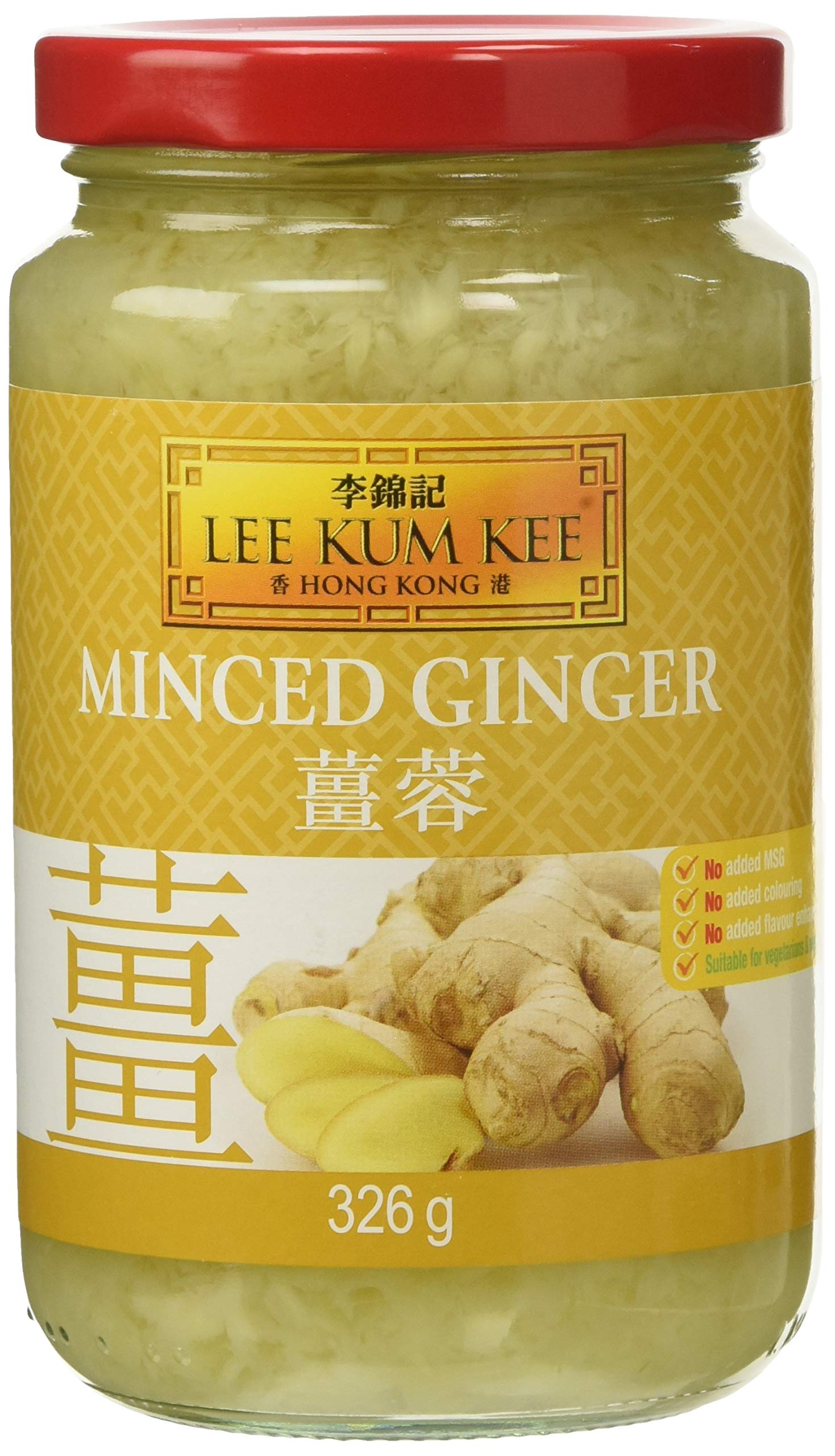 Lee Kum Kee Minced Ginger 326 g (Pack of 4)