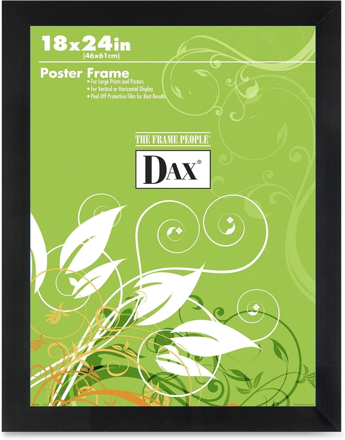 BURNES of Boston DAX2860W2X DAX 18 by 24 Inch Black Wood Wall Frame #2860W2X