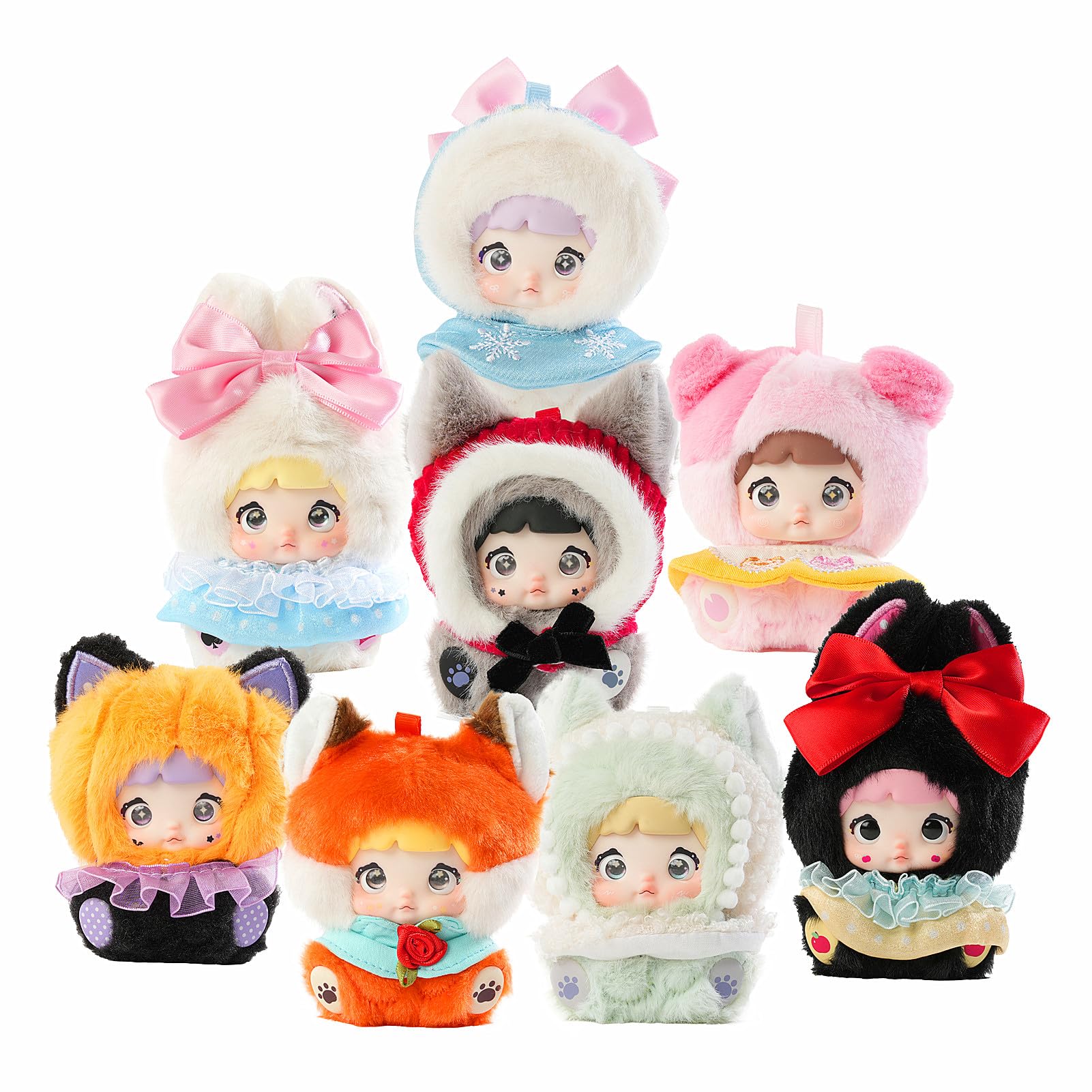 BIRZWOT Nommi Baby Plush Blind Box， Nommi Baby Fairytale Town