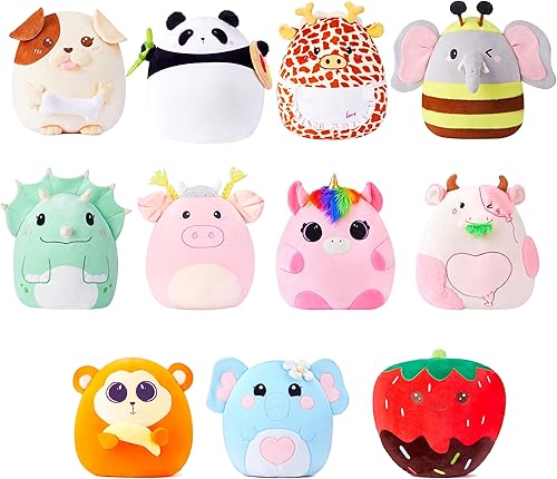 Miniatura 7 de Almohada grande de peluche de dinosaurio Triceratops de peluche, tamaño grande, lindo y suave de 15 pulgadas, peluche Kawaii de gordo, regalo para