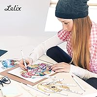 Vista 5 de Lelix Marcadores de arte con alcohol de 61 colores, 60 colores más 1 mezclador de punta doble, rotuladores permanentes resaltadores perfectos