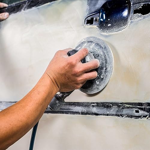 Miniatura 6 de Dura-Gold Discos de lijado dorados de 3 pulgadas de alta calidad con gancho y bucle, grano 150 (caja de 30), discos de papel de lija abrasivos de