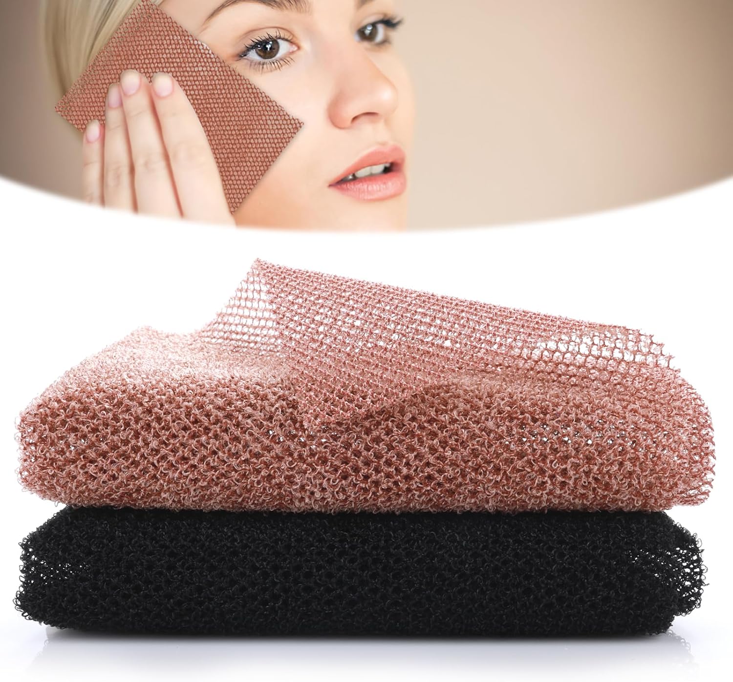 Afrikaanse Netto Spons, 2 Stuks Afrikaanse Netto Lange Bad Net Spons Exfoliërende Washandje Zwemmen Body Exfoliërende Douche Bad Accessoires Body Back Scrubber Dode Huid Remover