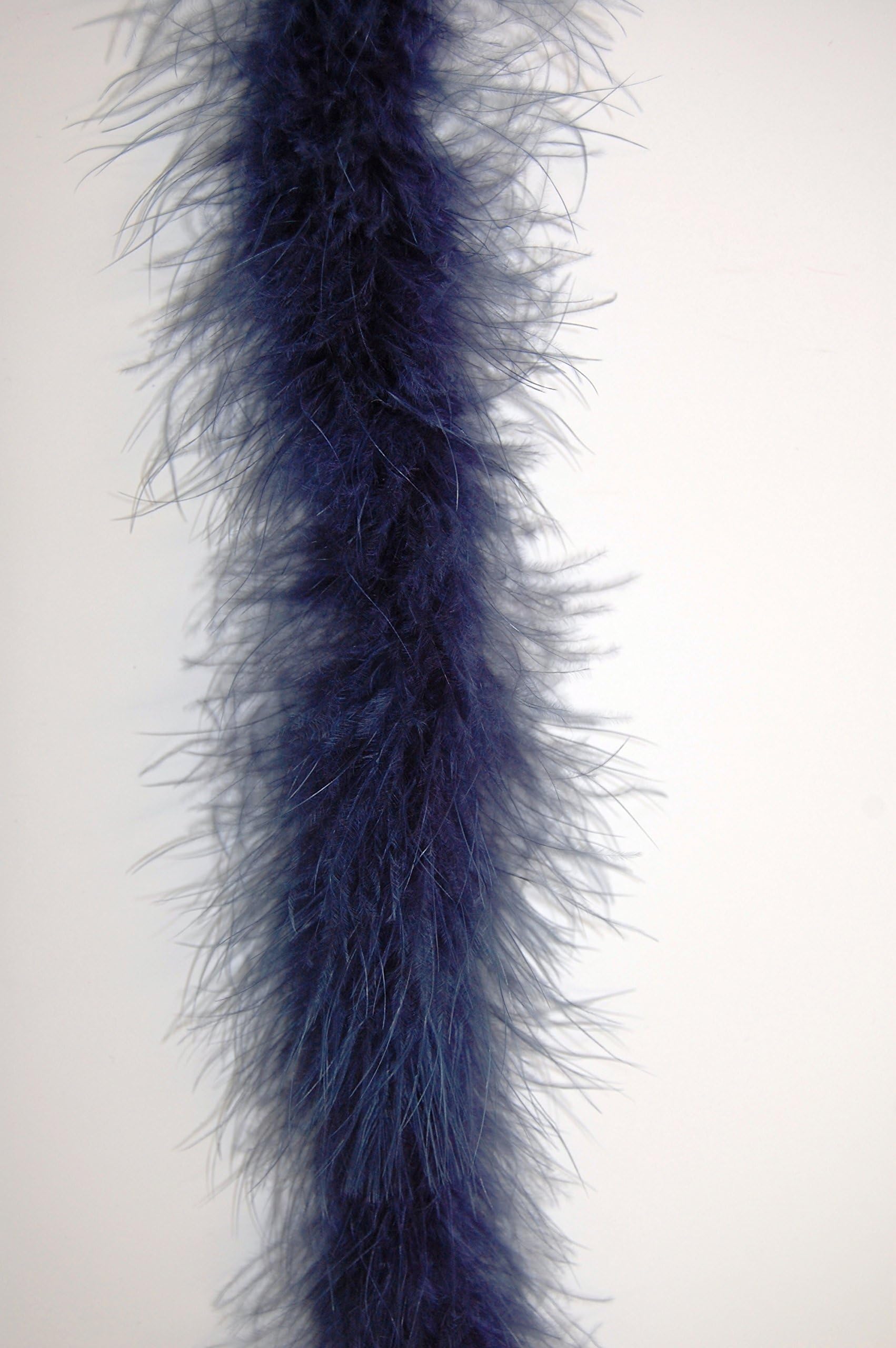 Feather Boa Marabou 2 Yards Long (72") 22 Grams - Navy Blue
