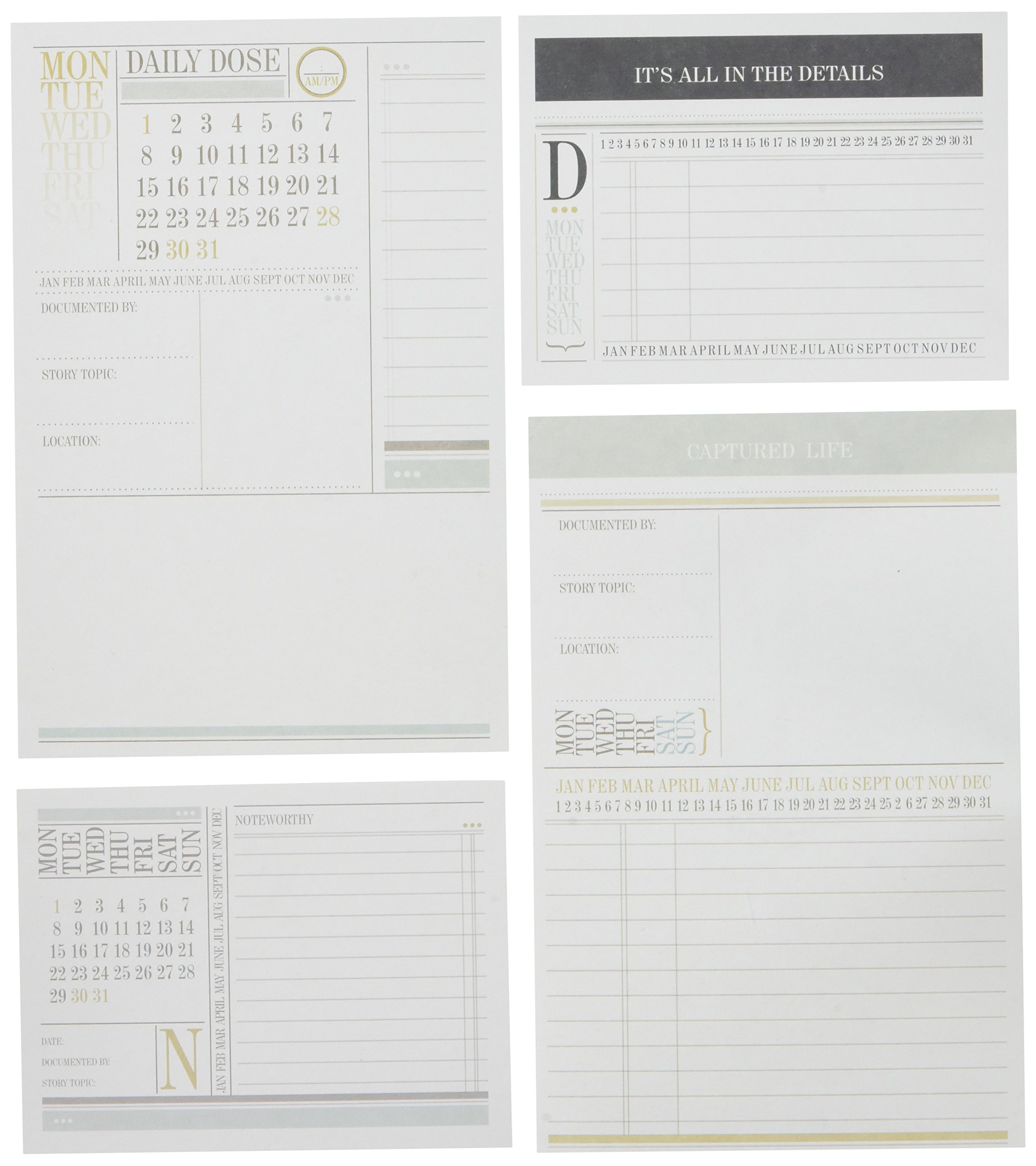 Ruby Rock-ItEssence East Coast Cards, 3 by 4-Inch, Building Journals, 54-Pack