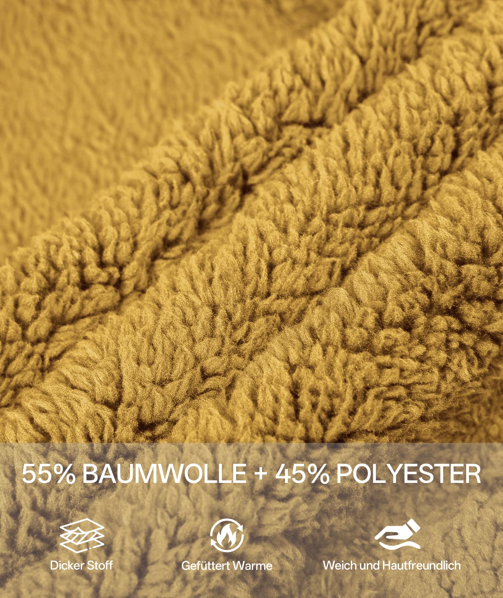 GEEK LIGHTING Felpa Donna con Cappuccio Foderata in Pile Calda Giacca Invernale con Zip Felpa Pile Donna Teddy Hoodie con Cerniera Sweatshirt Inverno Autunno S-2XL