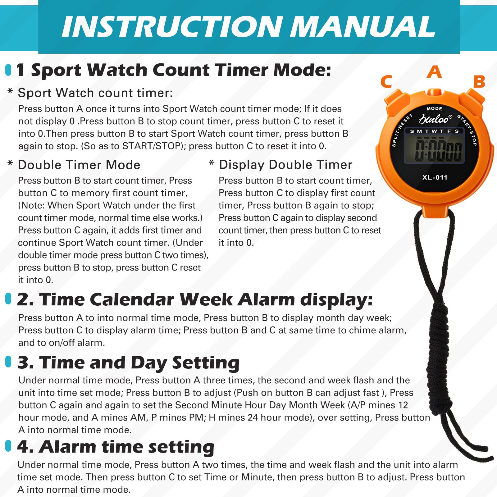 Fussball Trikot Kinder Digitale Sport-Stoppuhr Mit Edelstahlpfeife