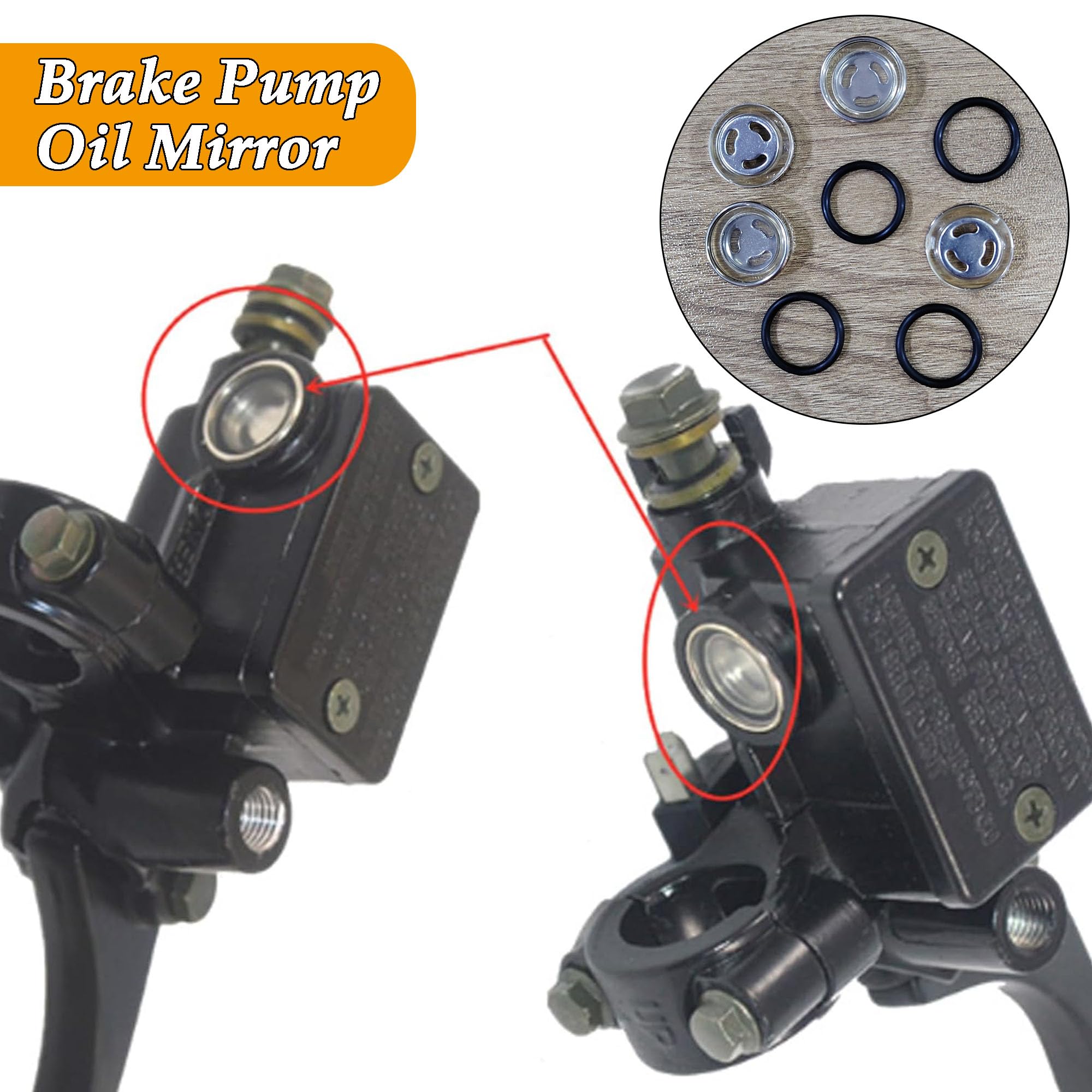 4 Guarnizioni Per Serbatoio Freni Moto - 18 Mm, Universali Per Honda, Kawasaki, Suzuki - Foto 9