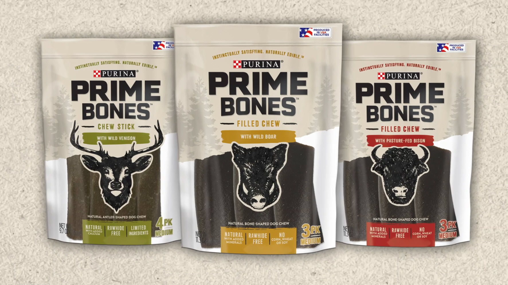Purina Prime Bones Made in USA Facilities Limited Ingredient Medium Dog