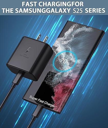 Miniatura 3 de Cargador súper rápido USB C de 45 W, cargador de teléfono Android de carga rápida de 45 W, compatible con Samsung Galaxy S25