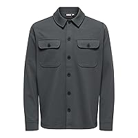 Only & Sons Onsnevkodyl - Felpa da Donna, Gessato Grigio