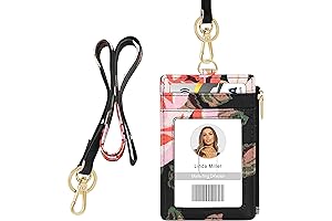 ID Badge Card Holder with Lanyard: Chic and Secure Accessory for Women