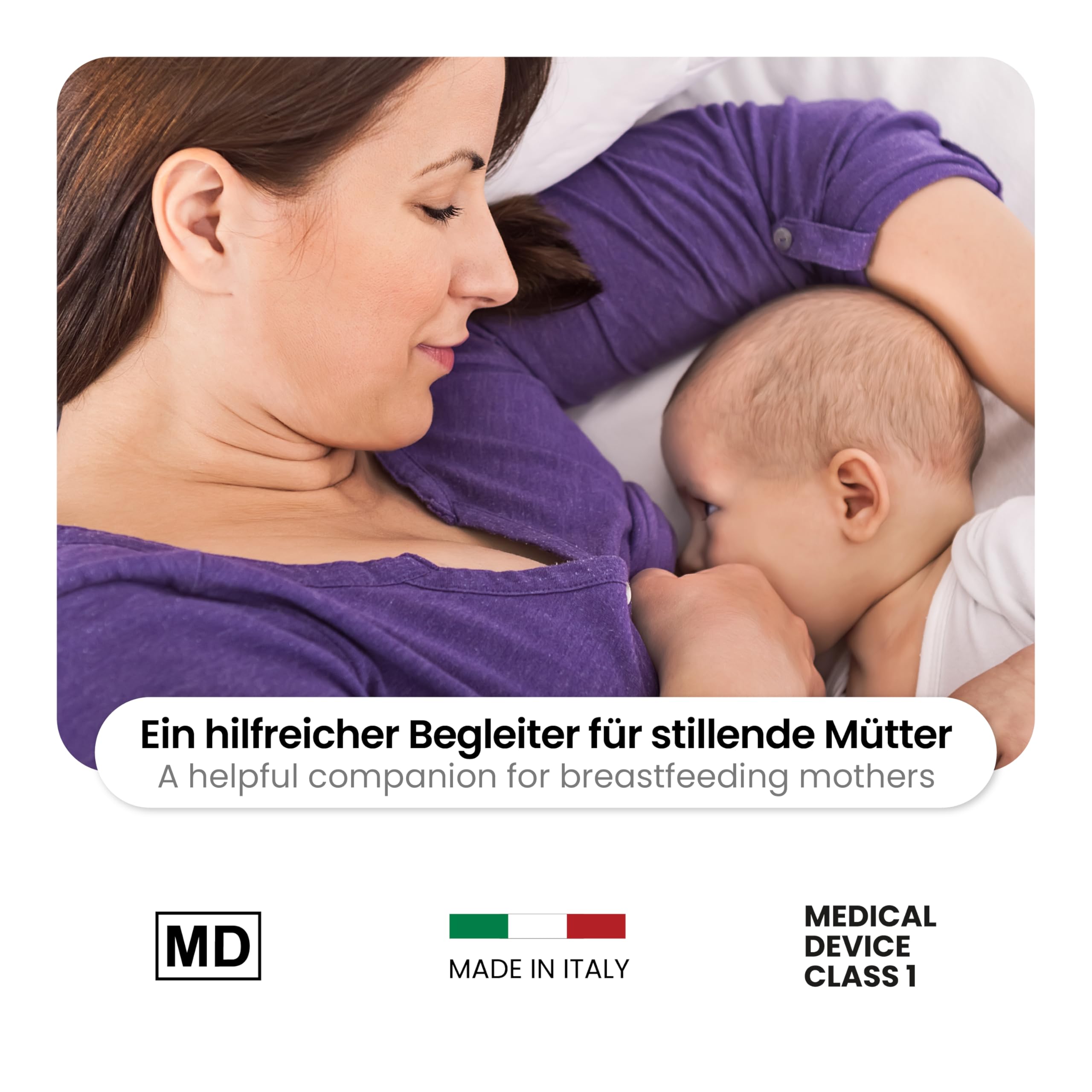 COVERbasics Silberhütchen Stillen (SilverCups) Stillhütchen aus Silber zum Schutz empfindlicher Brustwarzen, Medizinprodukt dermatologisch getestet (Regular)