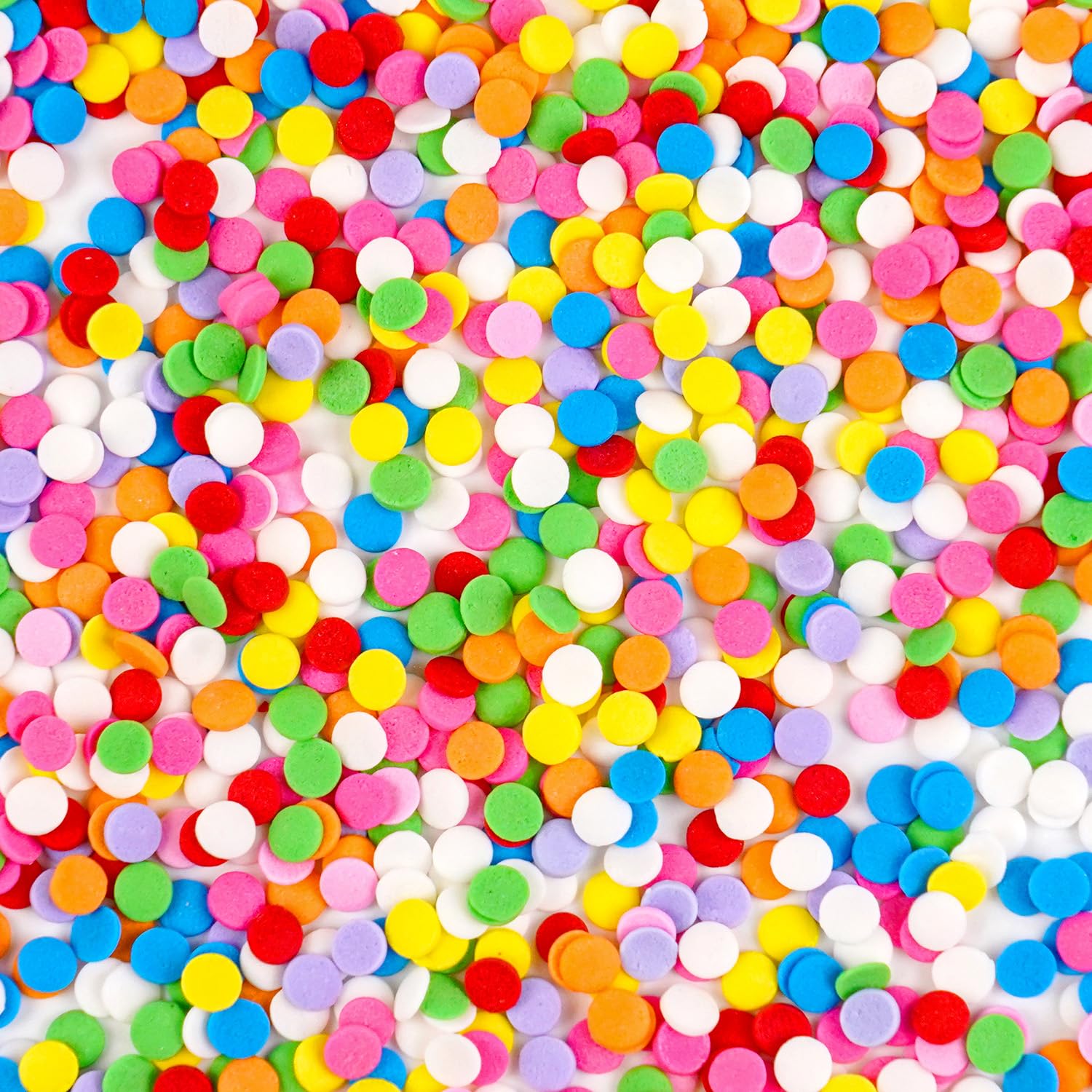 Rainbow Round Sprinkles, 150g/5.29oz, Birthday Confetti Edible Cake Decorations, Funfetti Sprinkles for Cupcake, Cake Decorating, Cookies Topper, Party Easter Holiday Supplies