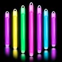 Glow Fever Glow in The Dark Sticks - 100 ct 6" Glow Sticks Bulk Party Pack with End Caps & Lanyards - Glow Party Favors for Concert, Festival, & Wedding Neon Light Sticks by Party Dragon, Multi gallery image