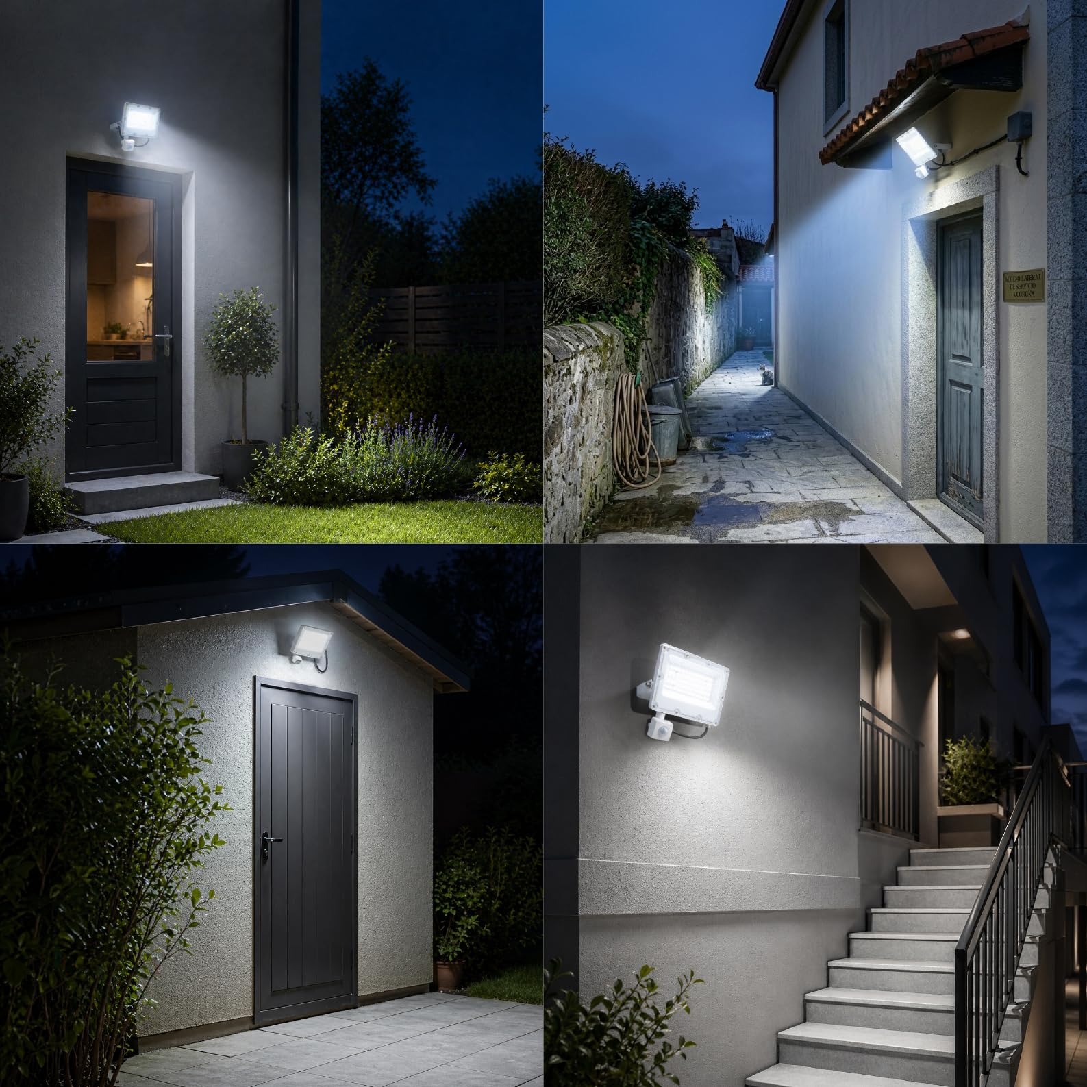 LED ATOMANT 5x Foco Proyector LED 30W con Sensor de Movimiento 6500K IP65 | 4200 Lumenes