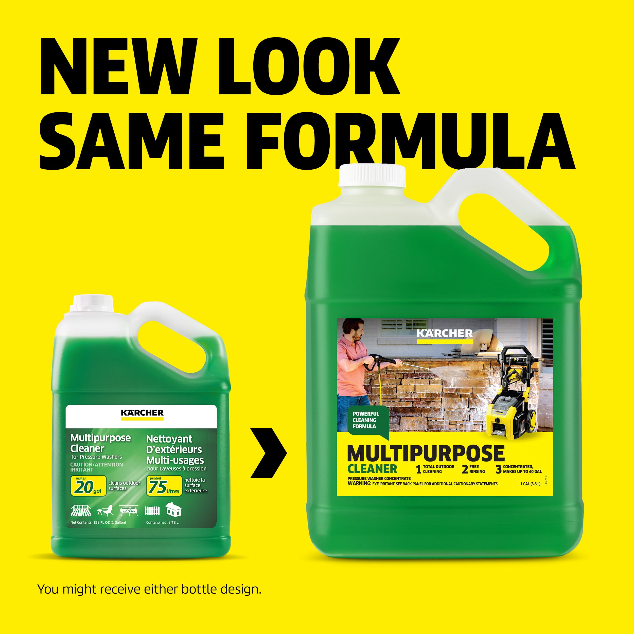 Kärcher Multi-Purpose Cleaning Pressure Power Washer Detergent Soap, 1 Gallon - 3