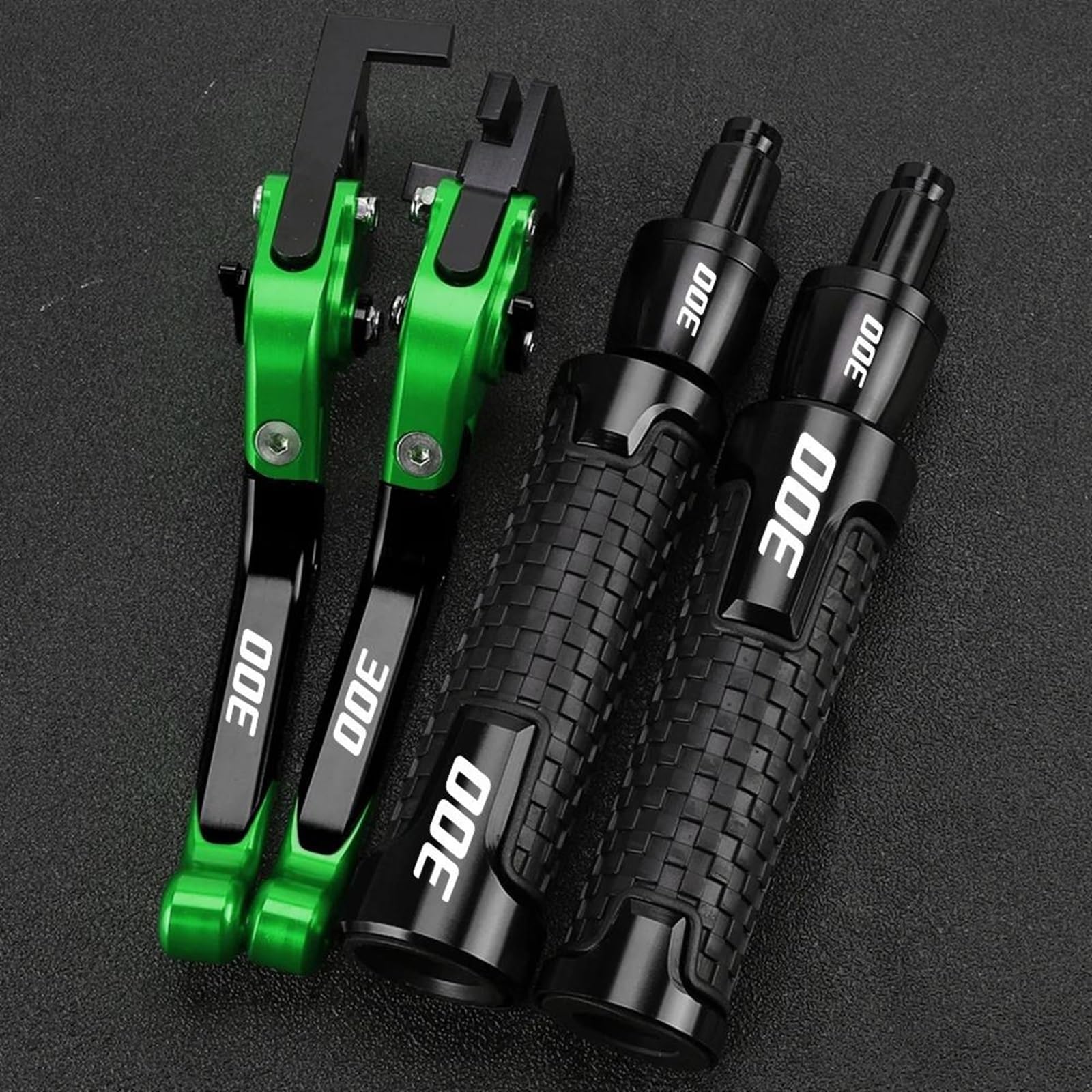 VTAIEX Motorbike Accessories Brake Clutch Levers Motorcycle Adjustable Hand Grips Handlebar End for Kawasaki for VERSYS-X300 for VERSYS-X 300 2017