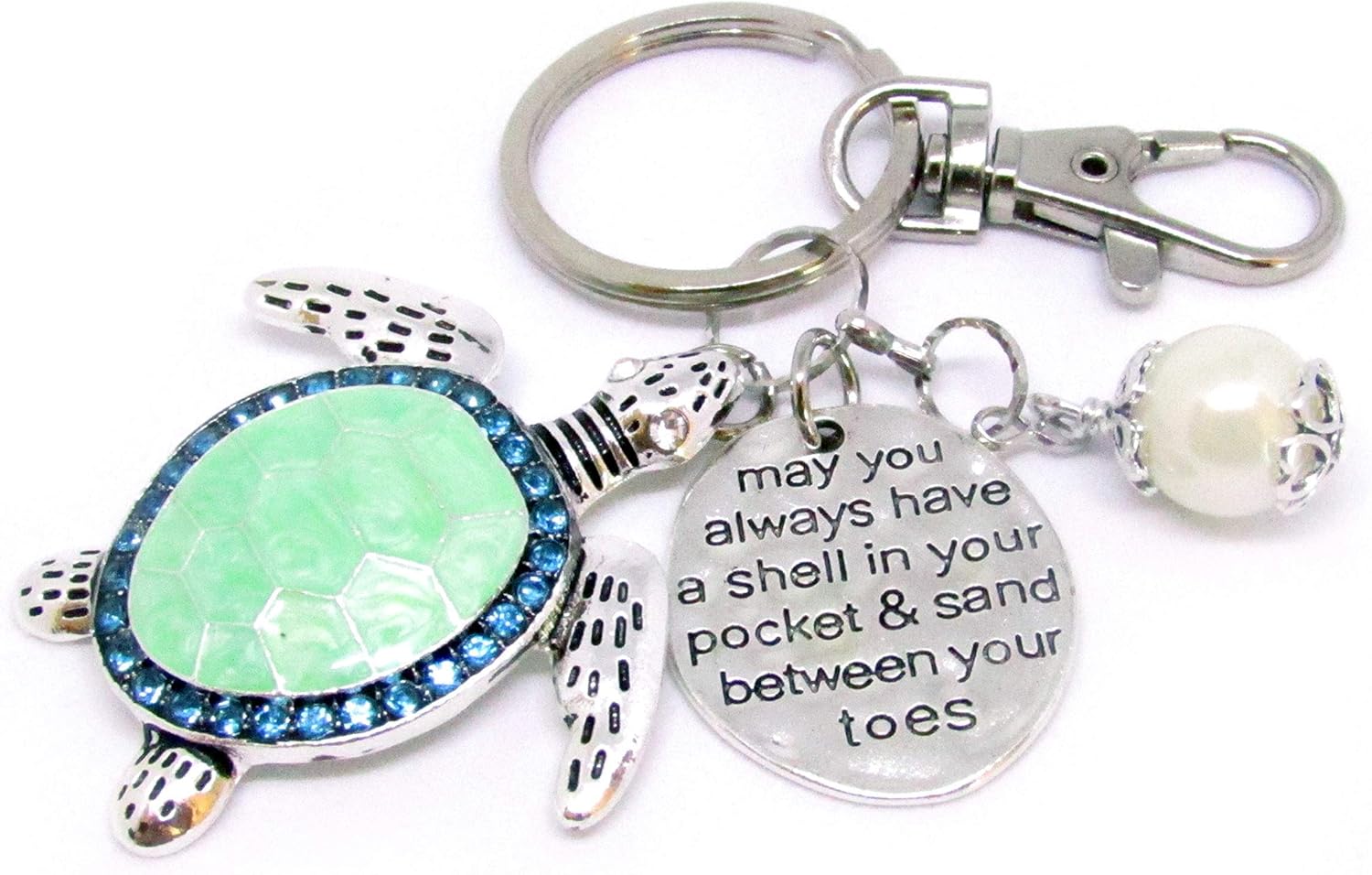 Sea Turtle Keychain - Beach Inspired Gifts - Birthday Gifts for Her