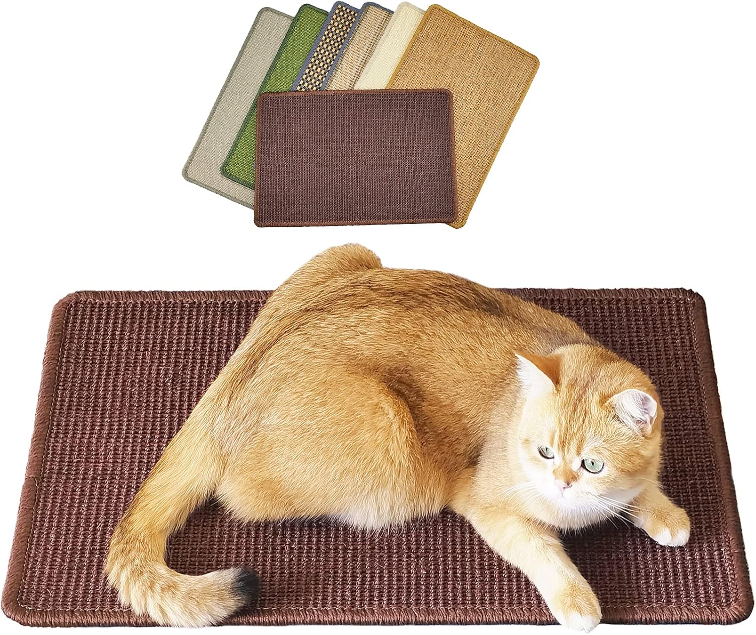 Pethave Cat Scratching Mat, 23.6 x 15.7inch Sisal Cat
