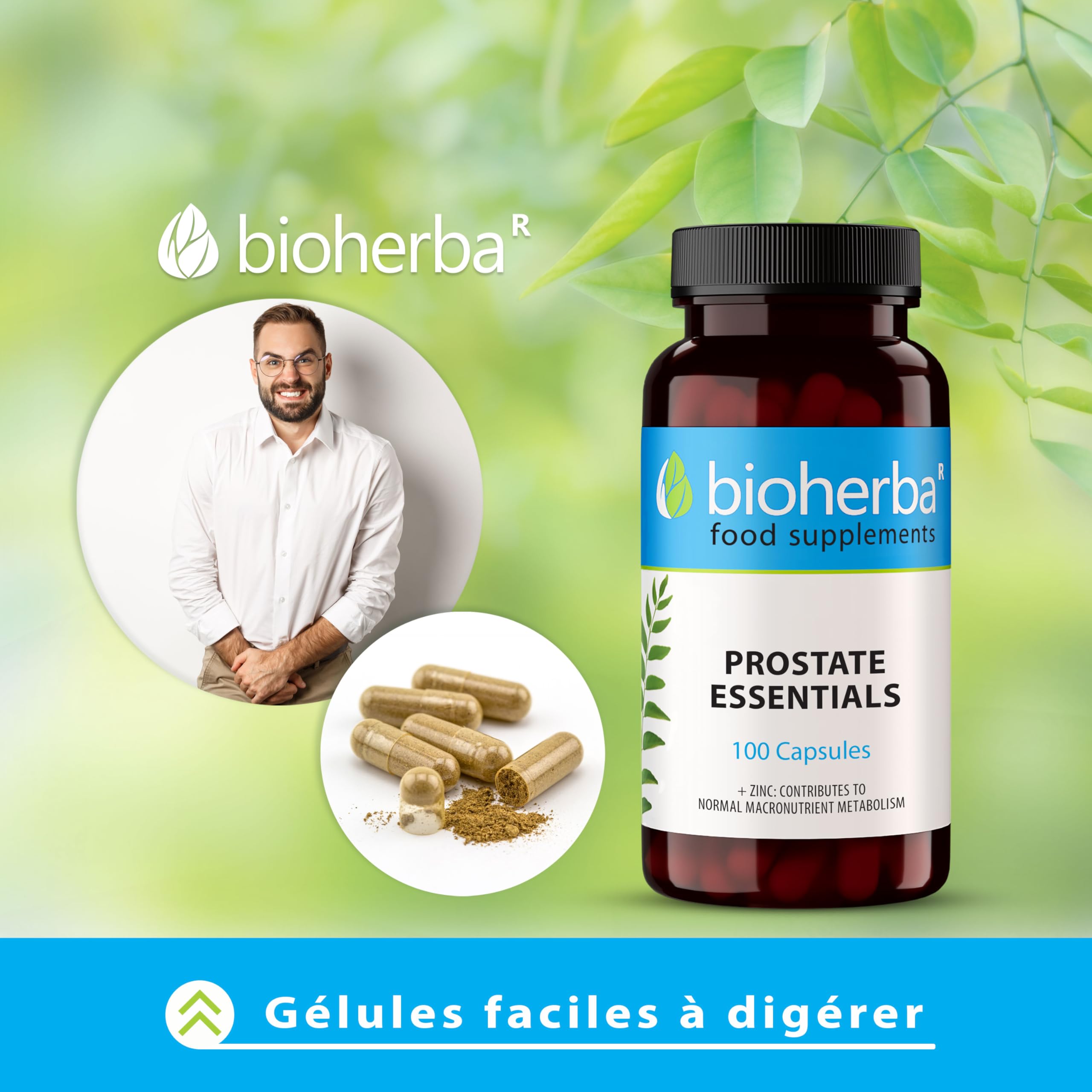 Saw Palmetto Complexe Avancé 100 Gélules Naturelles par BIOHERBA
