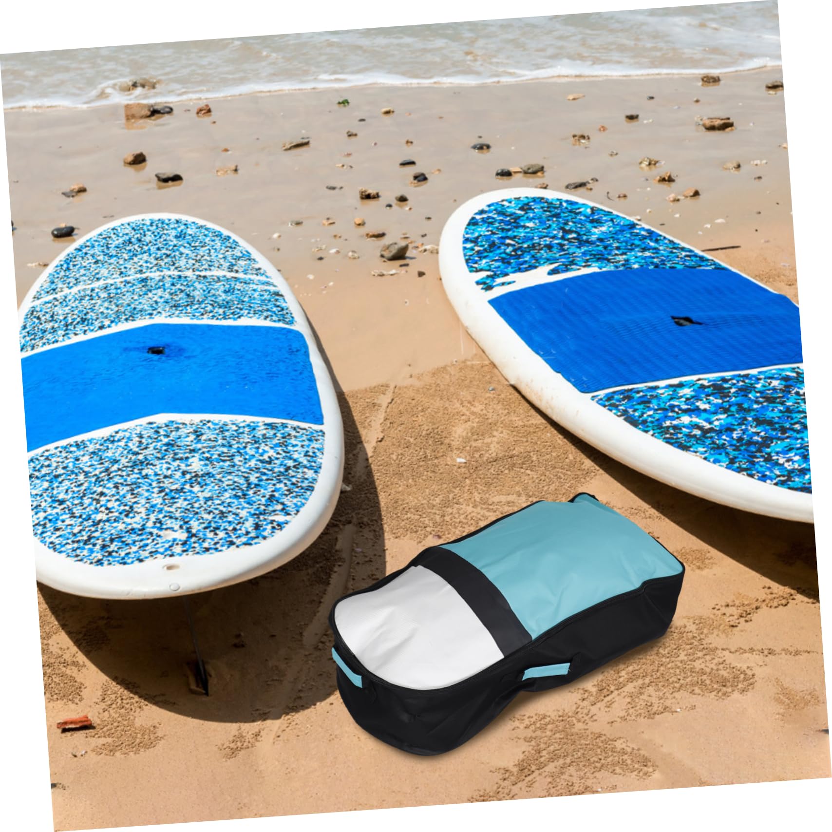 Abaodam Aufblasbares Surfbrett aus Oxford Stoff mit Komfortablem Tragesystem und Einfachem Stauraum für Wassersport und Outdoor Aktivitäten für Erwachsene und Anfänger
