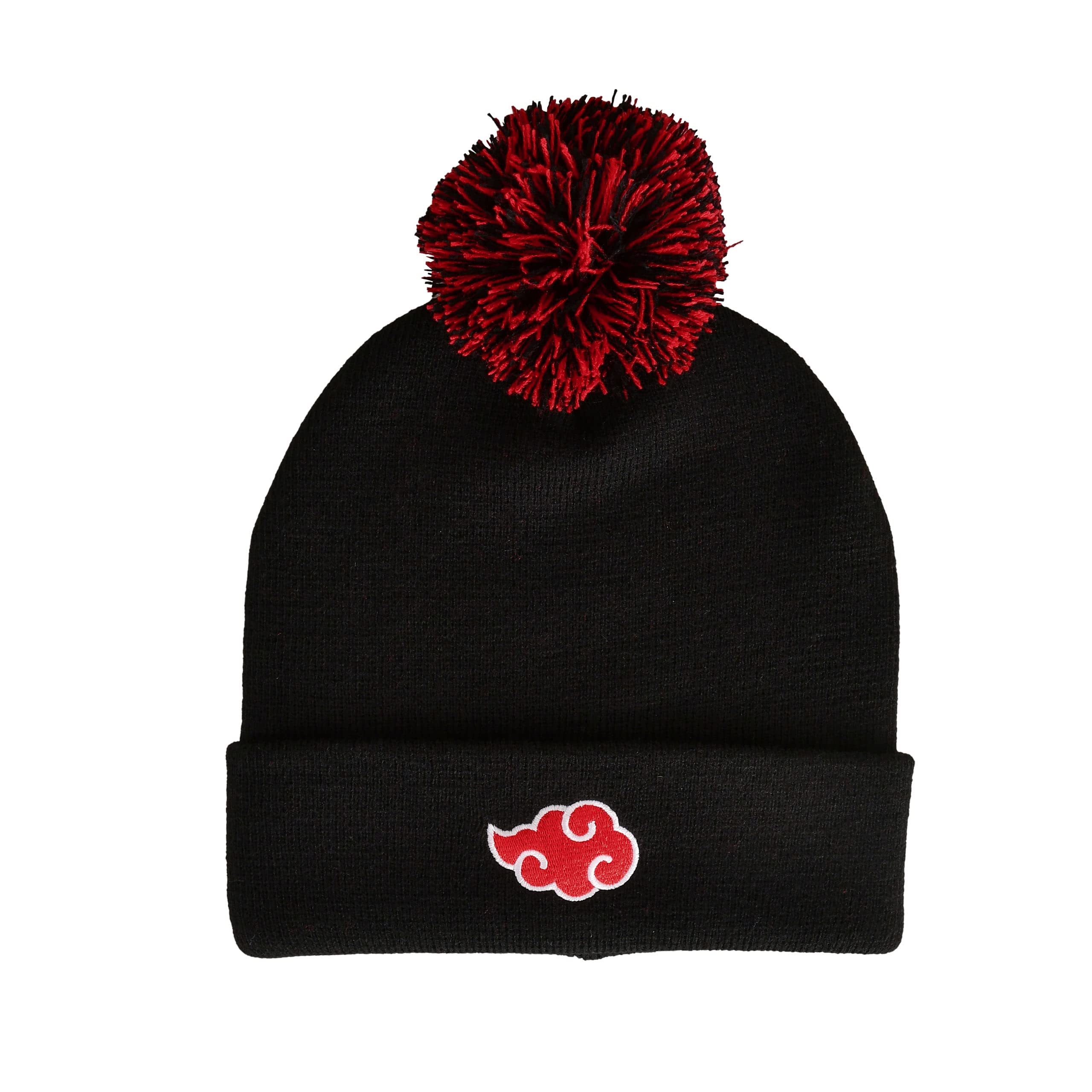 Elbenwald Naruto Akatsuki Hat with Bobble, black