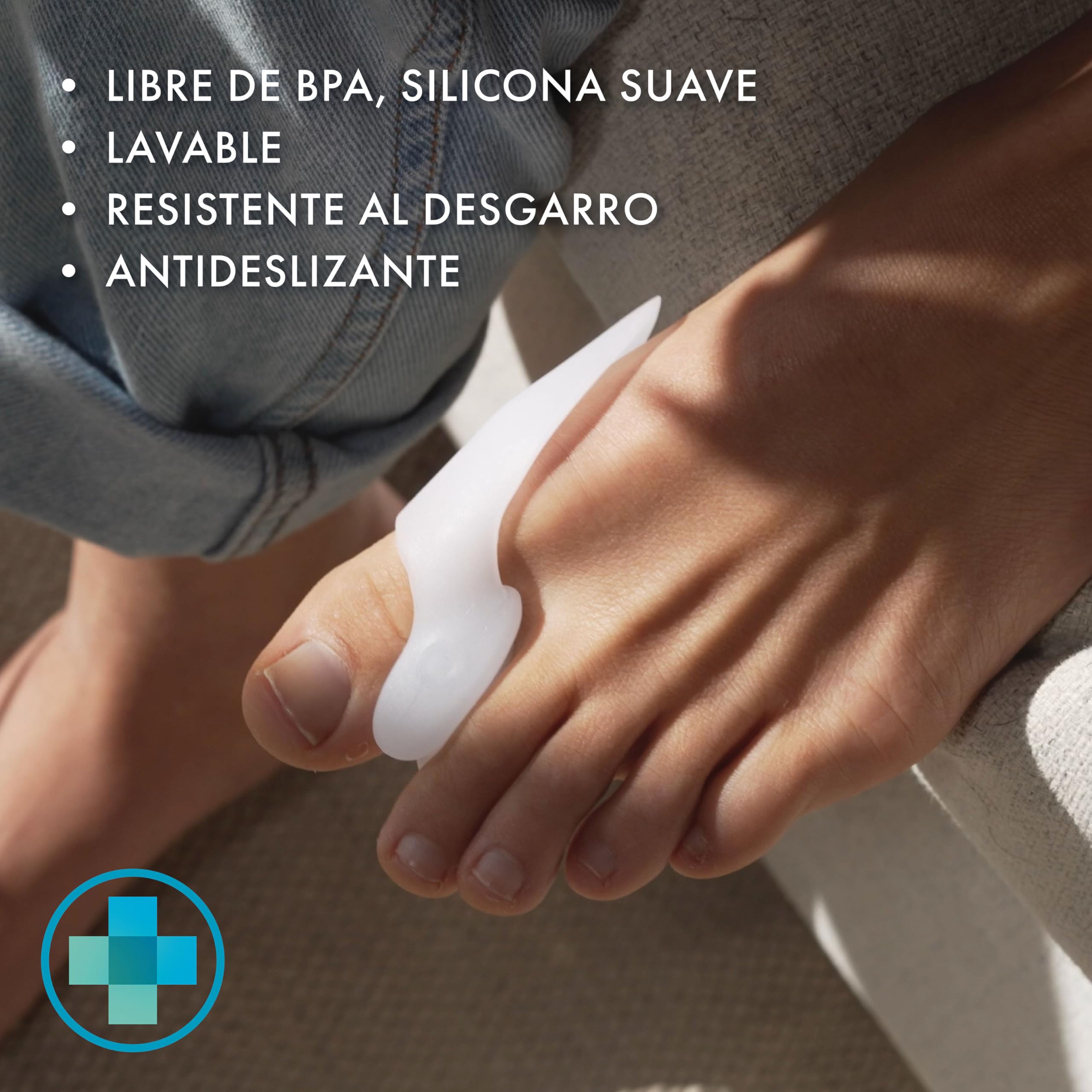 3 Pares de Protectores y Separadores de Dedos en Gel – Separadores de Silicona Suave para Comodidad Diaria (6 unidades)