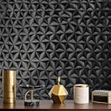 3D Black Wallpaper Peel and Stick Star Textured Wallpaper 17.3