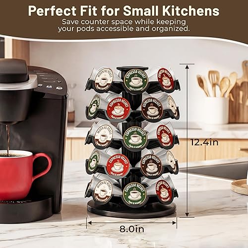 Miniatura 4 de Everie - Soporte para cápsulas de café compatible con cápsulas de 40 K