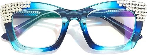 Miniatura 6 de Gafas de lectura con diamantes de imitación brillantes de gran tamaño para mujer, lentes fotocromáticos bifocales de diamantes de presbicia