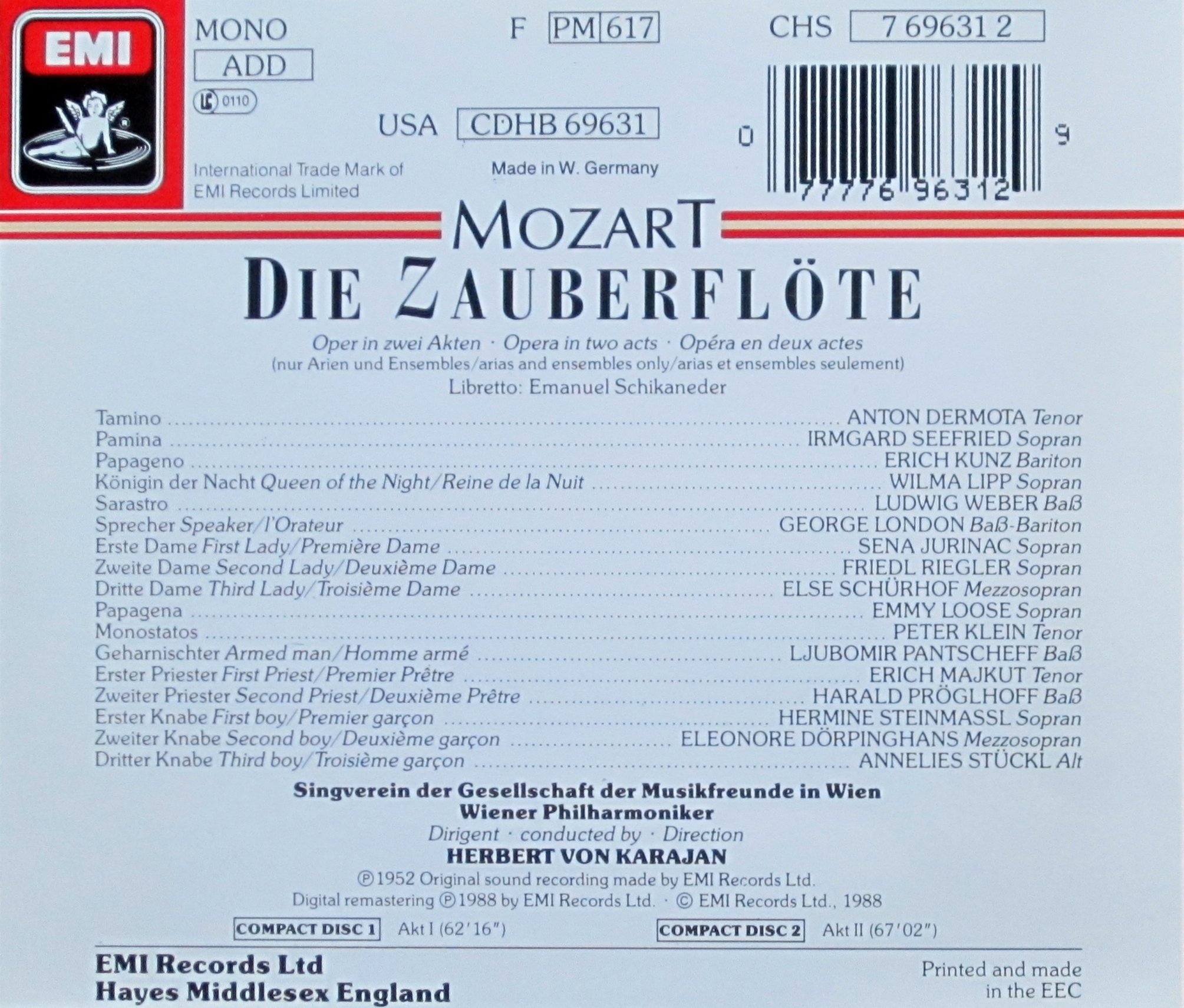 Magic Flute-Complete Opera