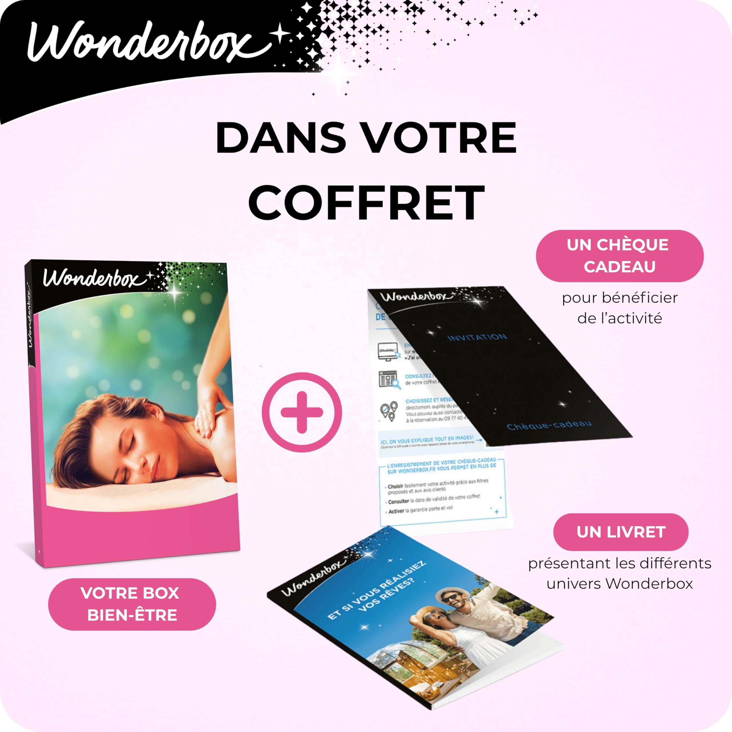 WONDERBOX - Bien-être En Duo - Coffret Cadeau - Idée Cadeau Relaxation