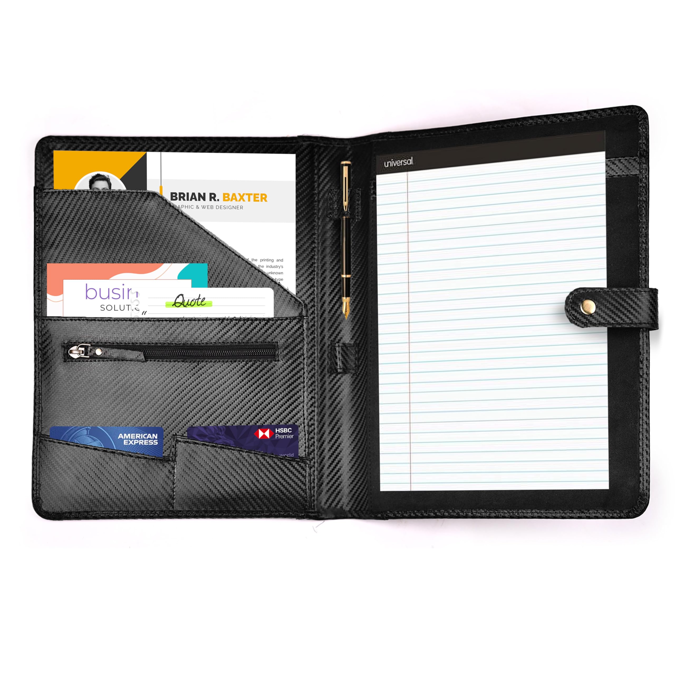 LEATHER VILLAGE Portfolio Professional Organizer - Image 2