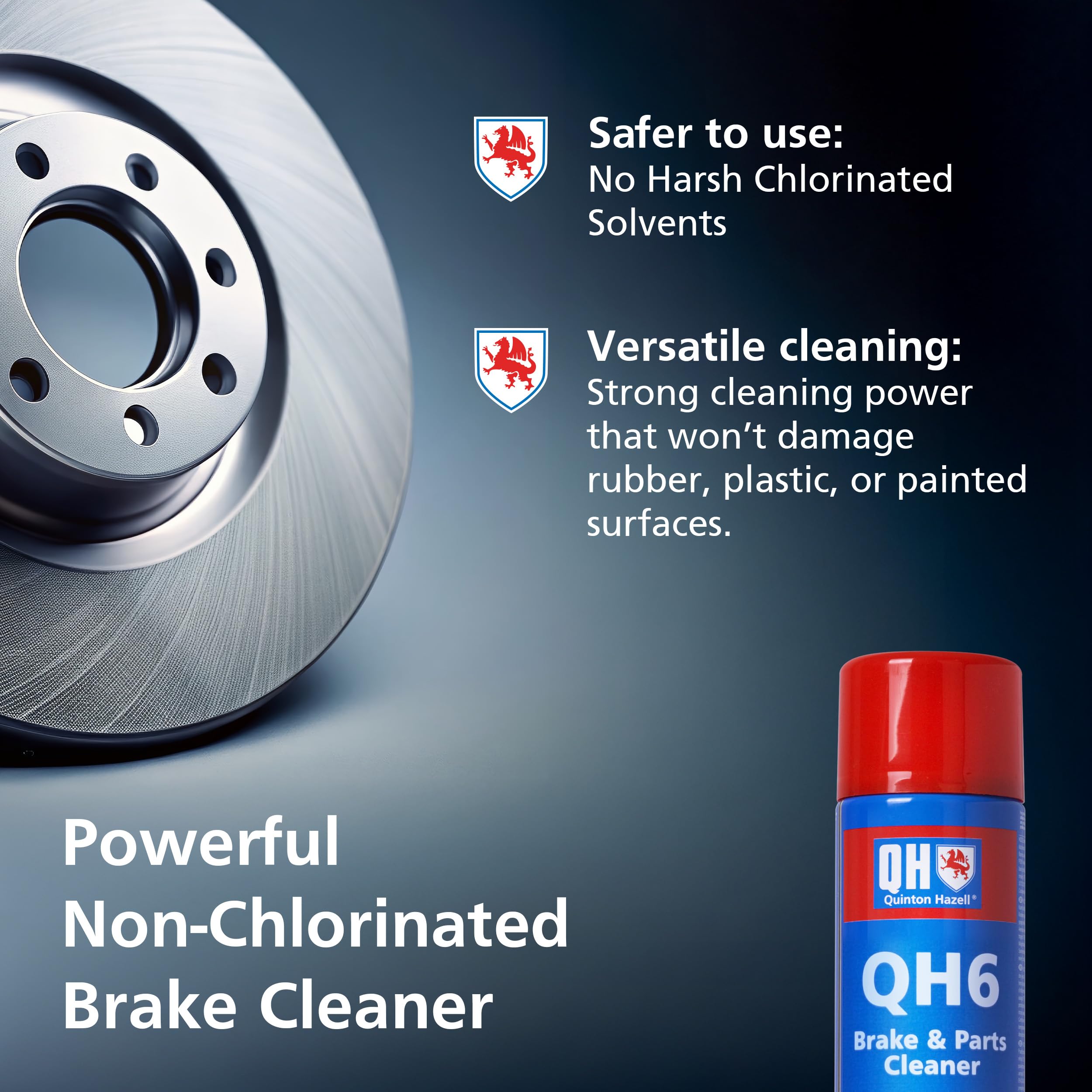 Quinton Hazell QH6 Spray Limpiador de Frenos, Embragues y Piezas – 600 ml – Desengrasante Potente para Coches, Elimina Grasa, Polvo de Freno, Aceite y Cera, Reduce Ruido — view 5