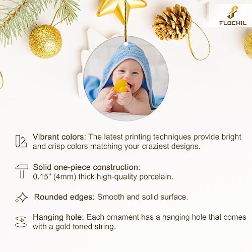 Miniatura 143 de FLOCHIL Adorno familiar personalizado para árbol de Navidad, adorno de Navidad familiar personalizado con foto de nombre, familia de 3, 4, 5 adornos