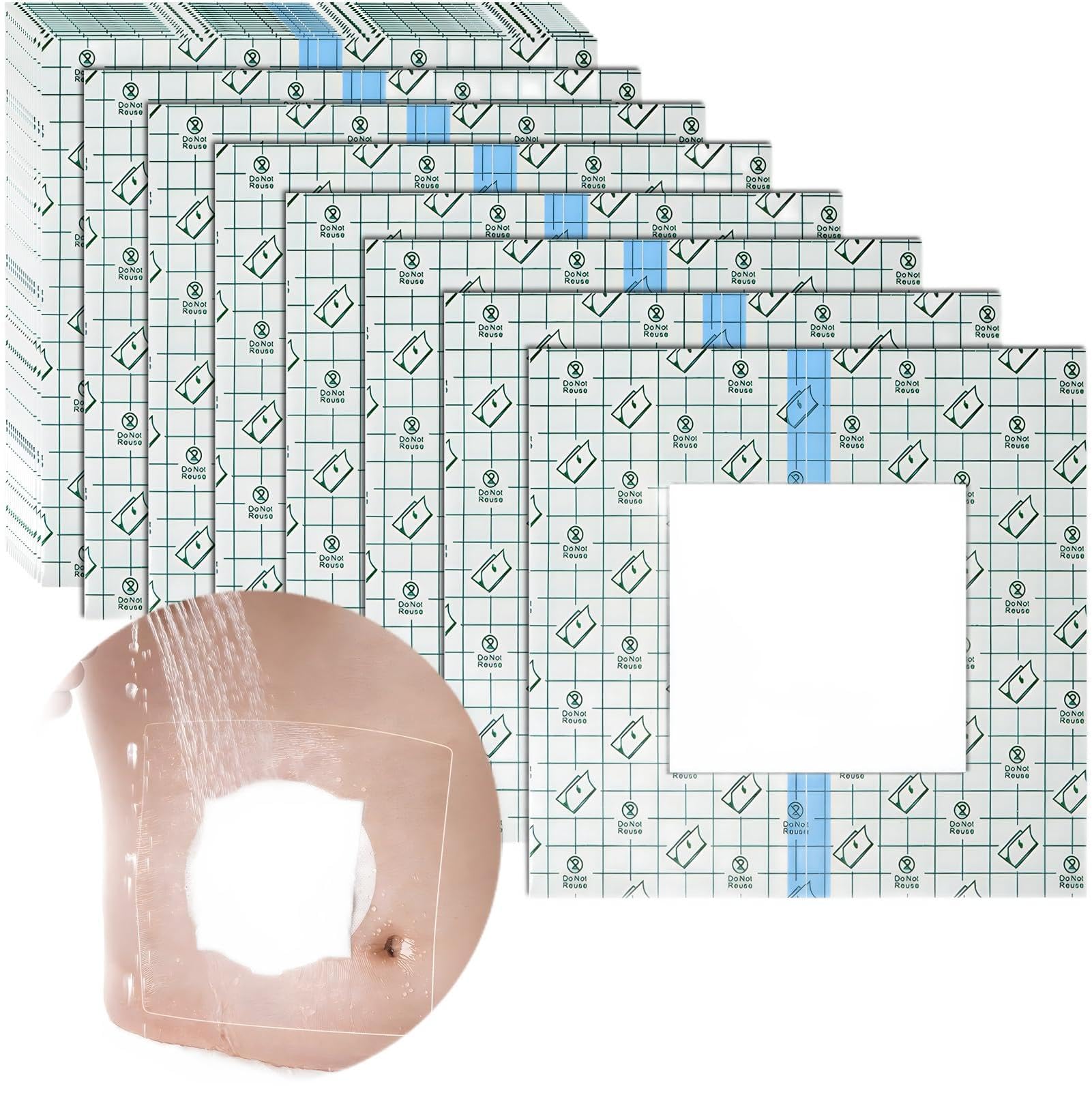 Bolsa de ducha impermeable para ostomía con almohadilla no pegajosa, bolsa de urlostomía para colostomía, bolsa protectora de ducha