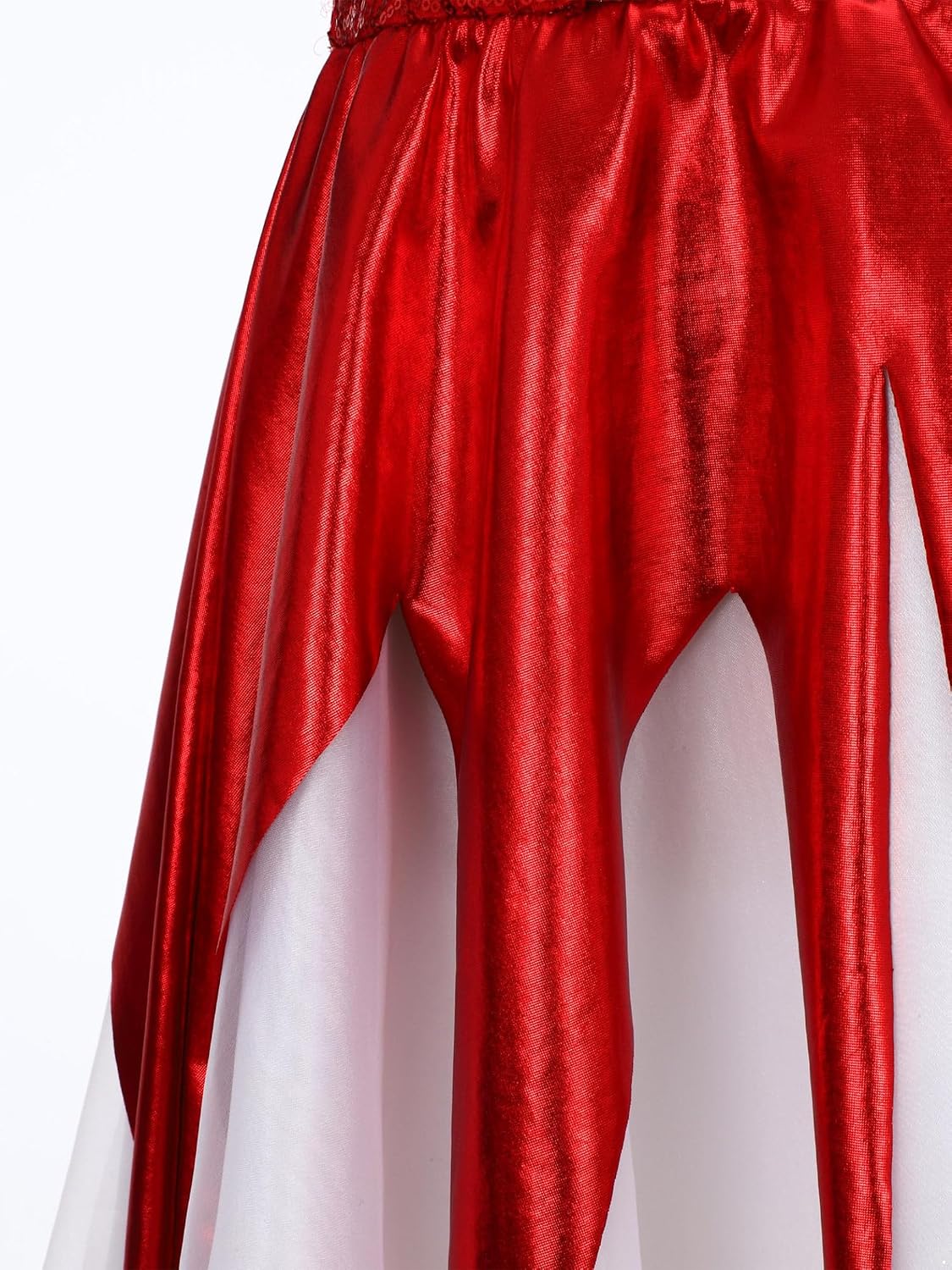 Kids Girls Witch Performance Tutu Dress with Sequins Colorblock Bodice Top