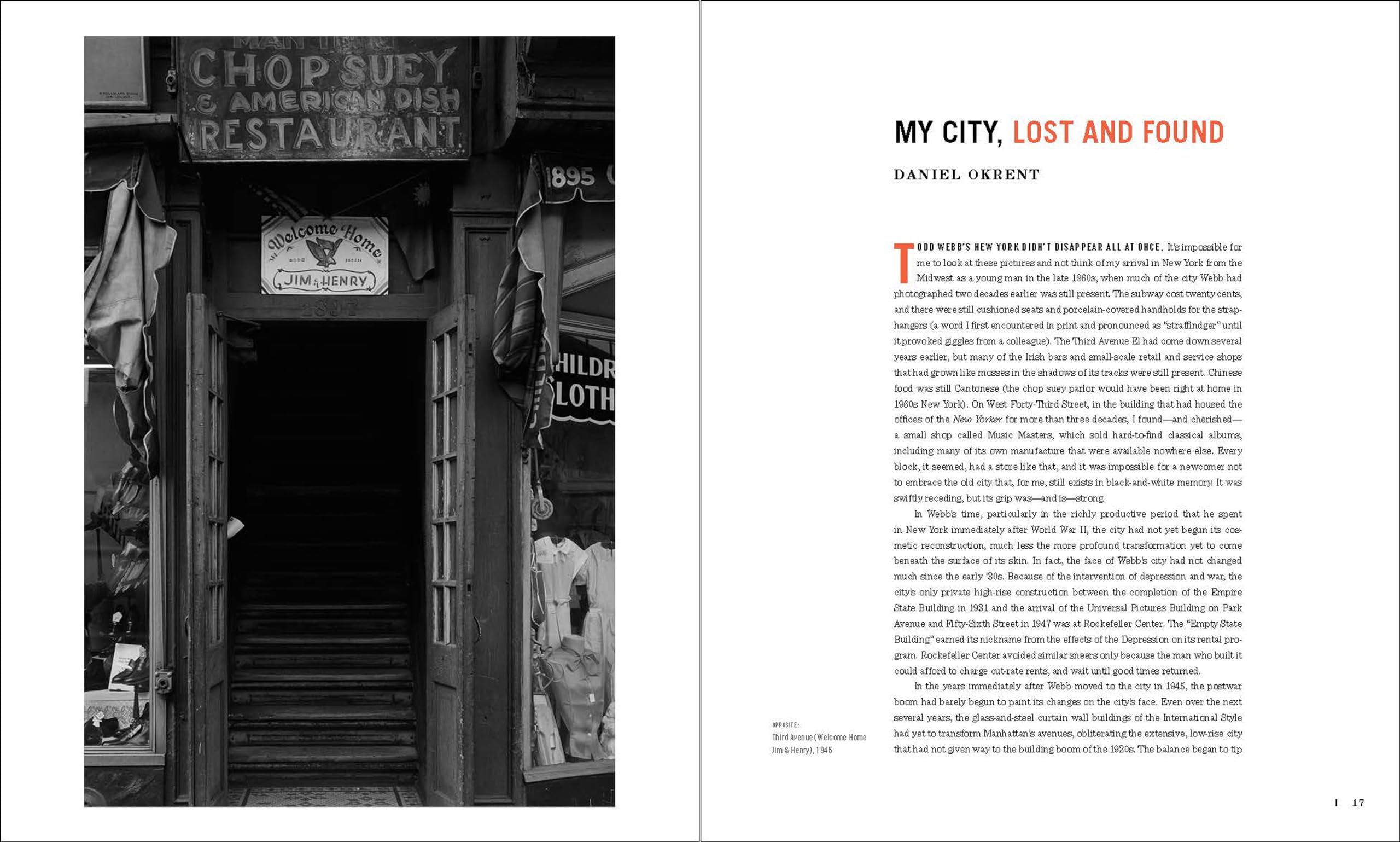 I See a City Todd Webb's New York /anglais