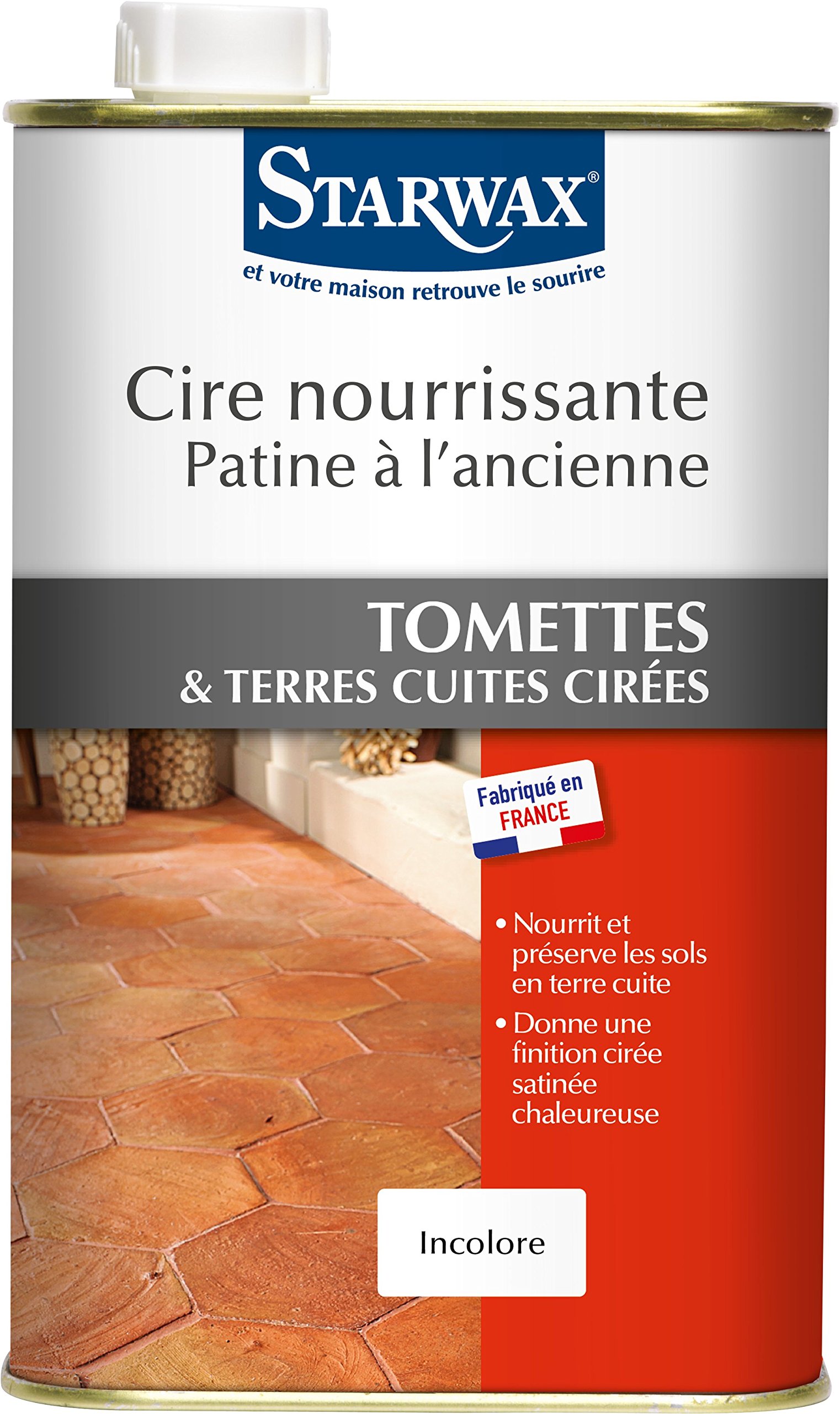 Starwax 354 cera Nourrissante a la antigua tomettes y Terres cuites incoloro – – Juego de 2